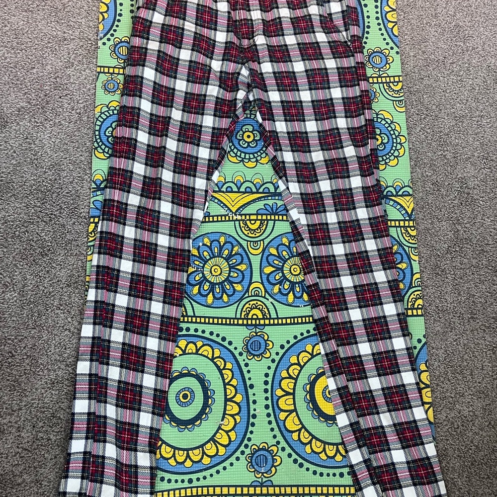 Plaid Skinny pants